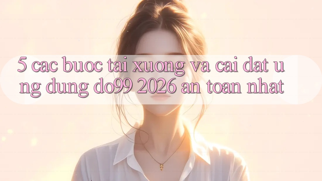 5. Các bước Tải xuống Và Cài Đặt Ứng dụng DO99 2026 An Toàn Nhất