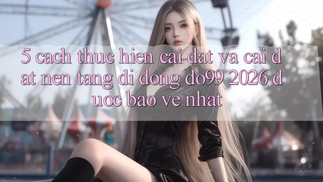 5. Cách thực hiện Cài đặt Và Cài Đặt Nền tảng di động DO99 2026 Được bảo vệ Nhất