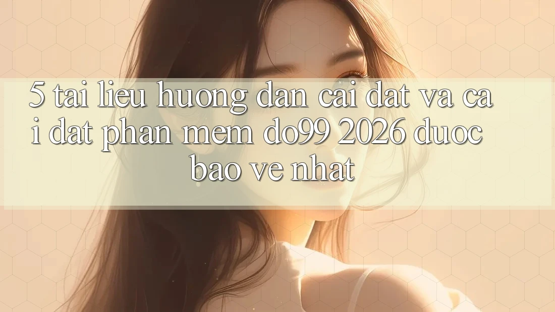 5. Tài liệu hướng dẫn Cài đặt Và Cài đặt Phần mềm DO99 2026 Được bảo vệ Nhất
