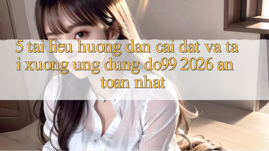 5. Tài liệu hướng dẫn Cài đặt Và Tải xuống Ứng dụng DO99 2026 An Toàn Nhất