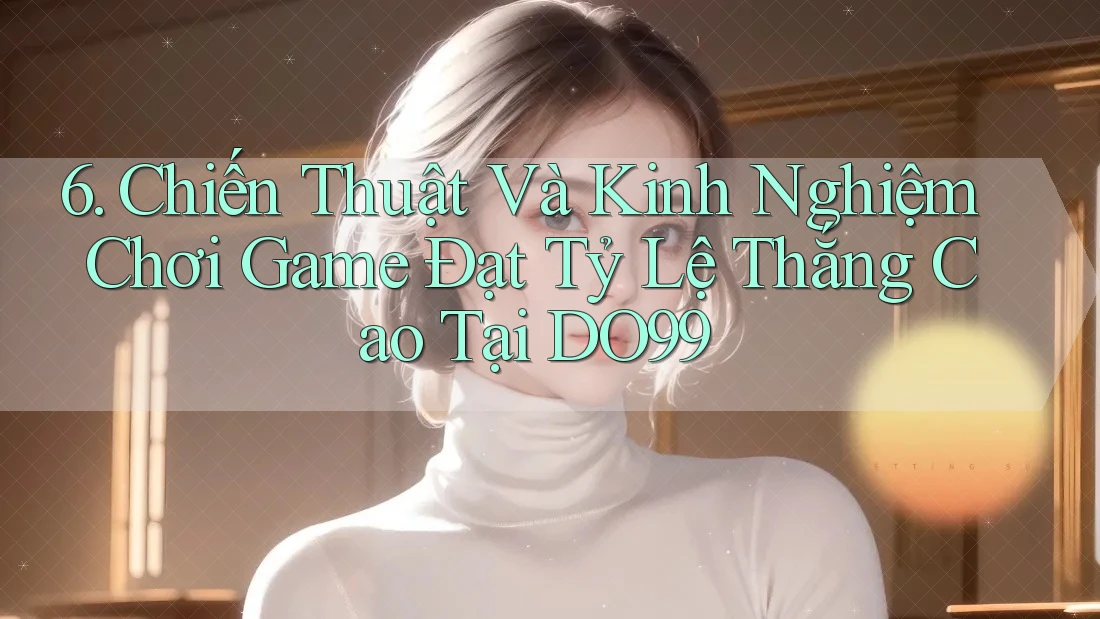 6. Chiến Thuật Và Kinh Nghiệm Chơi Game Đạt Tỷ Lệ Thắng Cao Tại DO99 6. Chiến Thuật Và Kinh Nghiệm Chơi Game Đạt Tỷ Lệ Thắng Cao Tại DO99