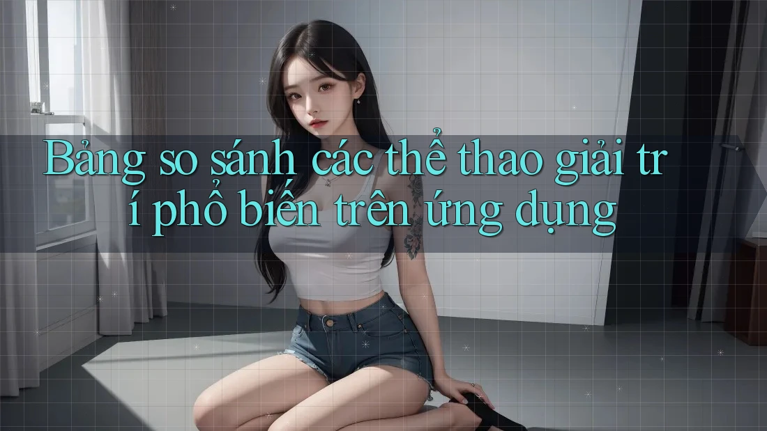 Bảng so sánh các thể thao giải trí phổ biến trên ứng dụng