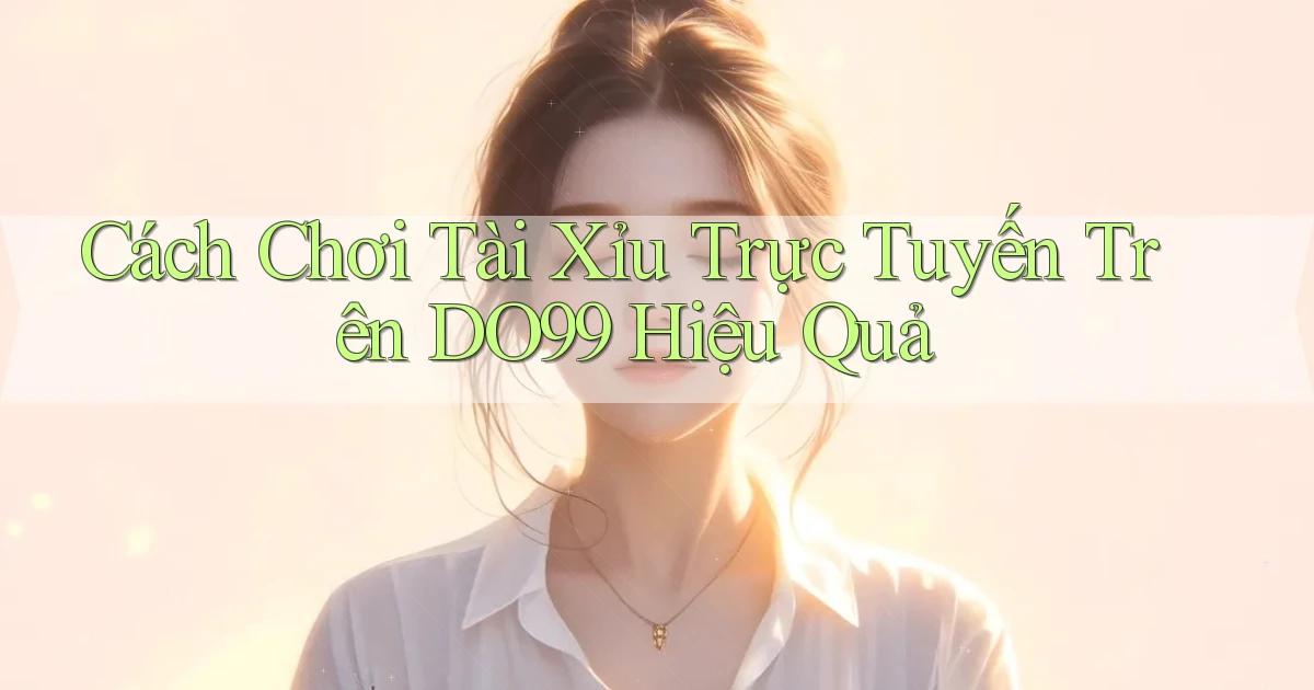 cách chơi tài xỉu trực tuyến trên do99 hiệu quả