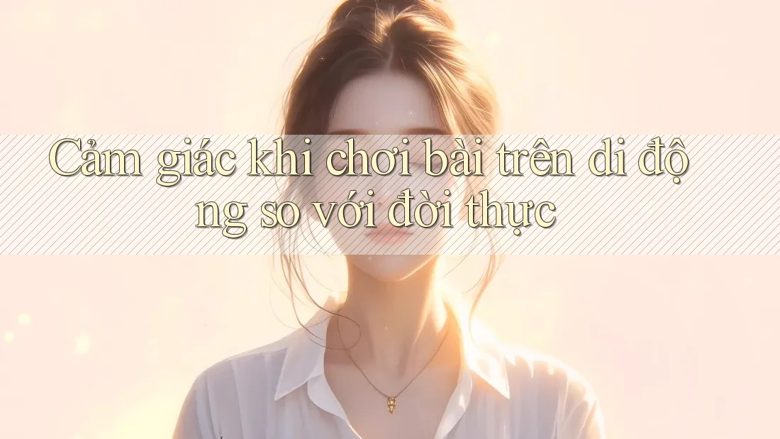 Cảm giác khi chơi bài trên di động so với đời thực
