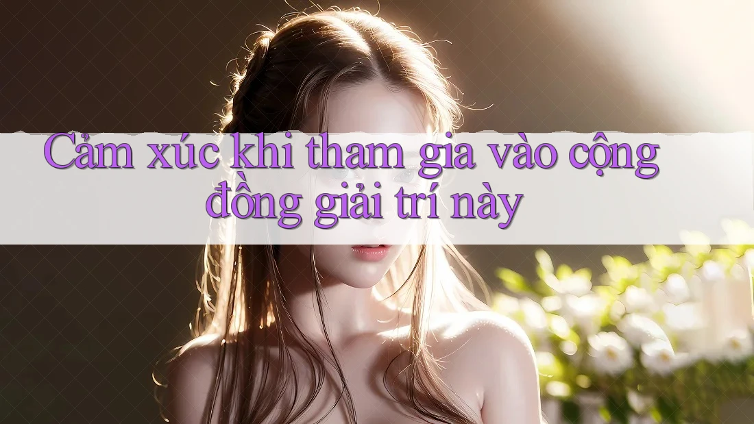 Cảm xúc khi tham gia vào cộng đồng giải trí này