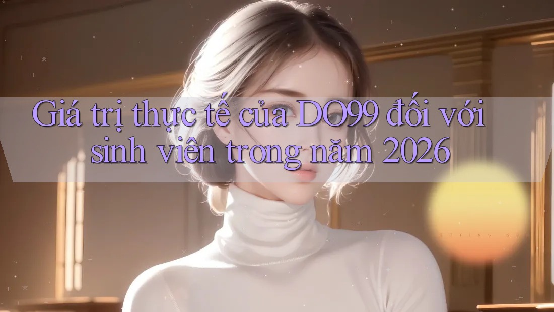 Giá trị thực tế của DO99 đối với sinh viên trong năm 2026