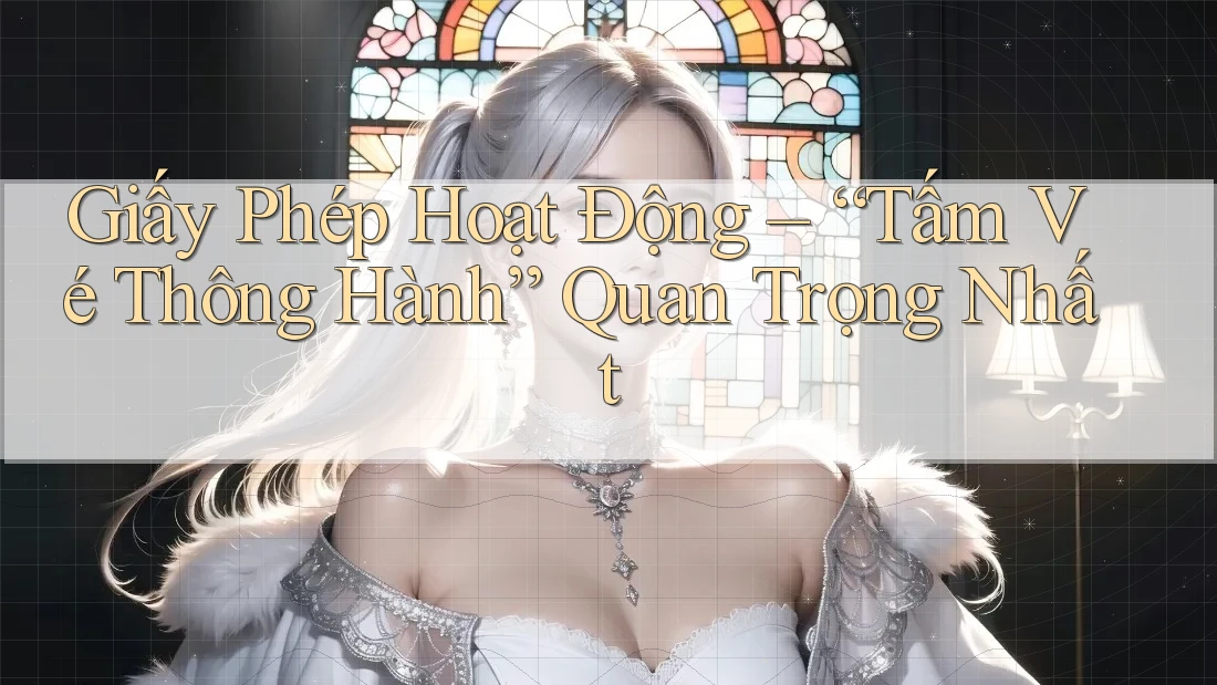 Giấy Phép Hoạt Động – “Tấm Vé” Thông Hành Quan Trọng Nhất Giấy Phép Hoạt Động – “Tấm Vé” Thông Hành Quan Trọng Nhất
