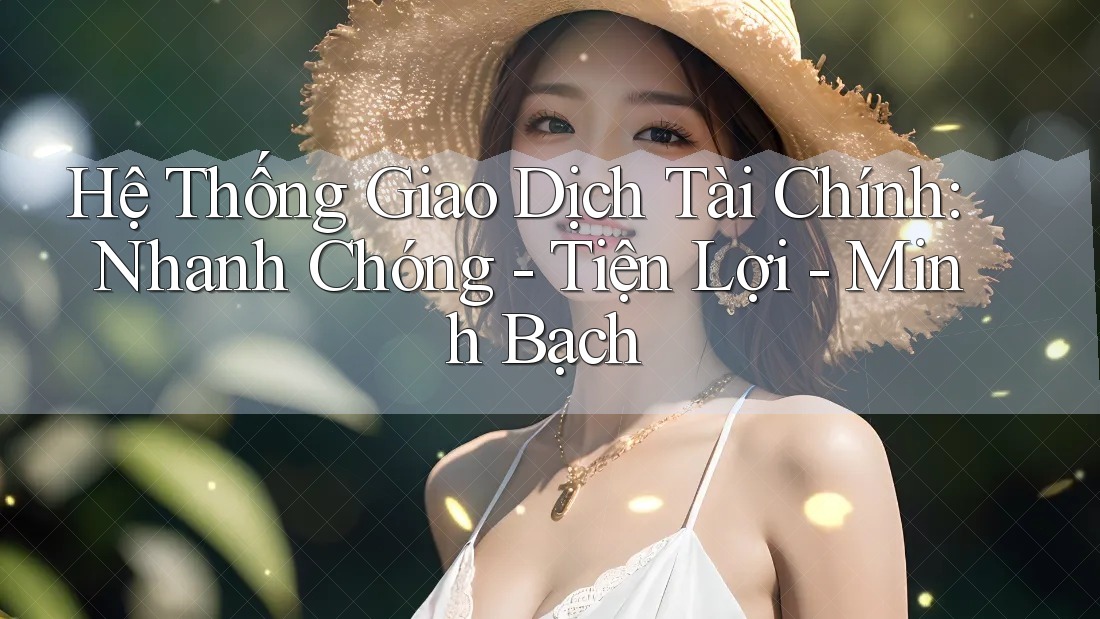Hệ Thống Giao Dịch Tài Chính: Nhanh Chóng - Tiện Lợi - Minh Bạch