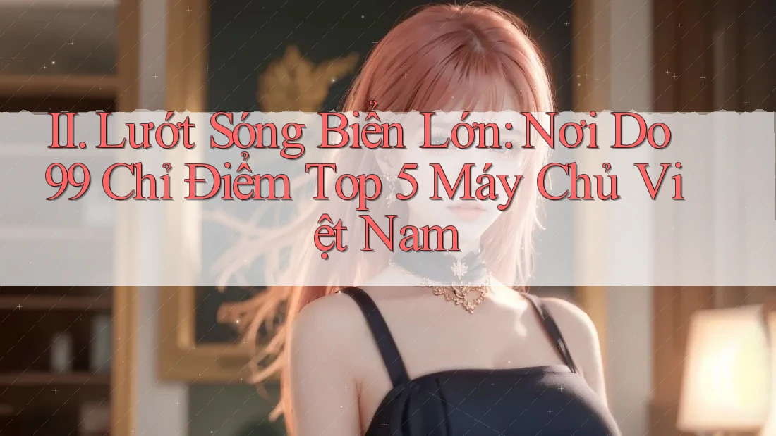 II. Lướt Sóng Biển Lớn: Nơi Do99 Chỉ Điểm Top 5 Máy Chủ Việt Nam