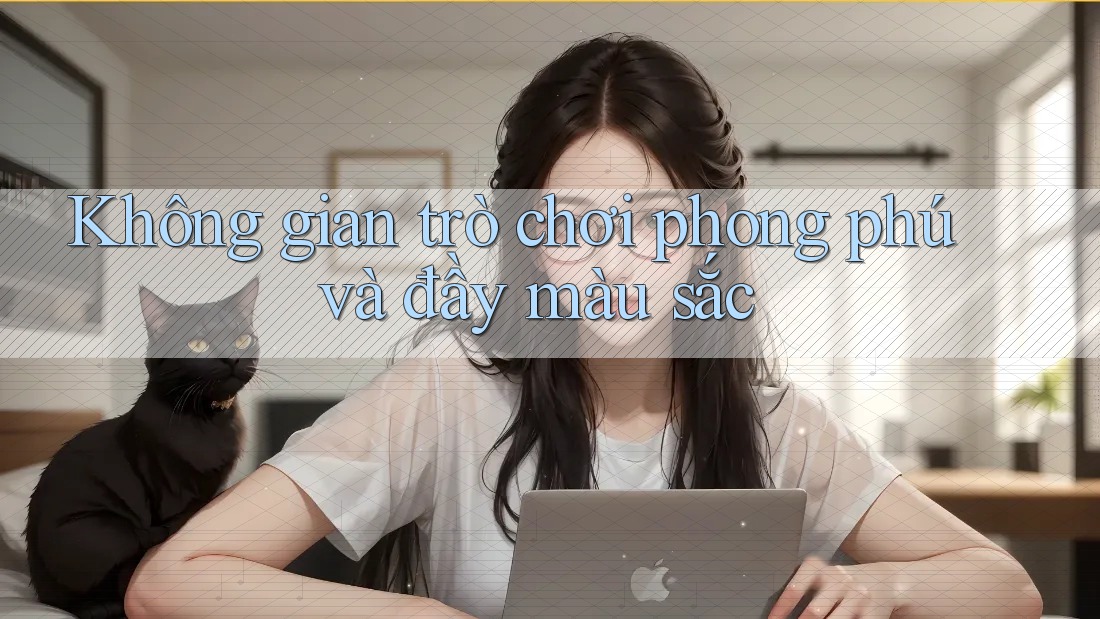 Không gian trò chơi phong phú và đầy màu sắc