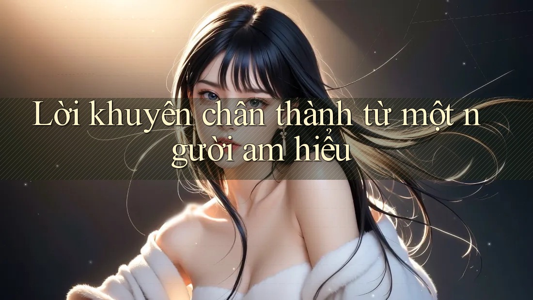Lời khuyên chân thành từ một người am hiểu Lời khuyên chân thành từ một người am hiểu