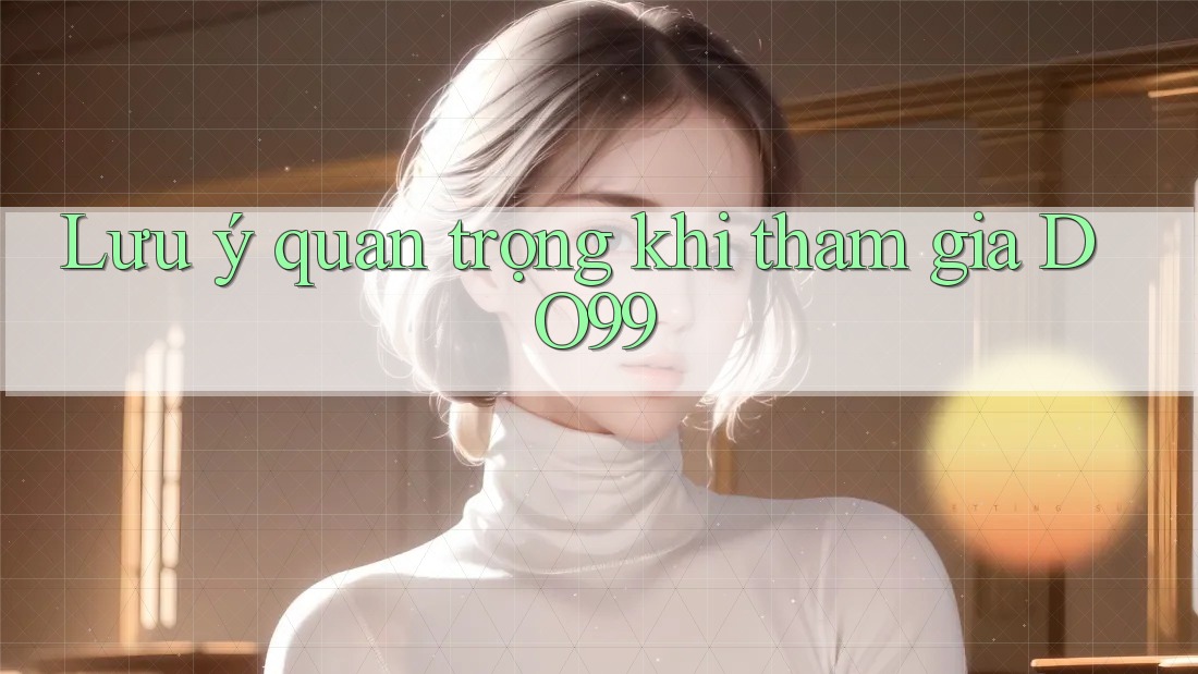 Lưu ý quan trọng khi tham gia DO99