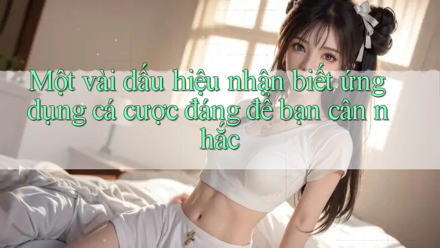 Một vài dấu hiệu nhận biết ứng dụng cá cược đáng để bạn cân nhắc Một vài dấu hiệu nhận biết ứng dụng cá cược đáng để bạn cân nhắc