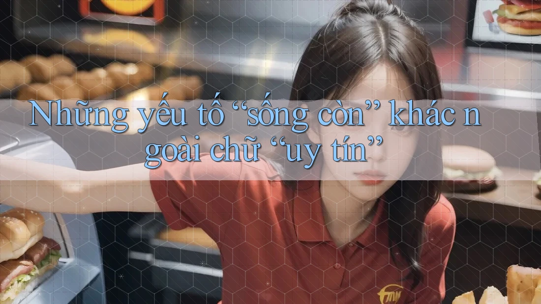 Những yếu tố “sống còn” khác ngoài chữ “uy tín” Những yếu tố “sống còn” khác ngoài chữ “uy tín”
