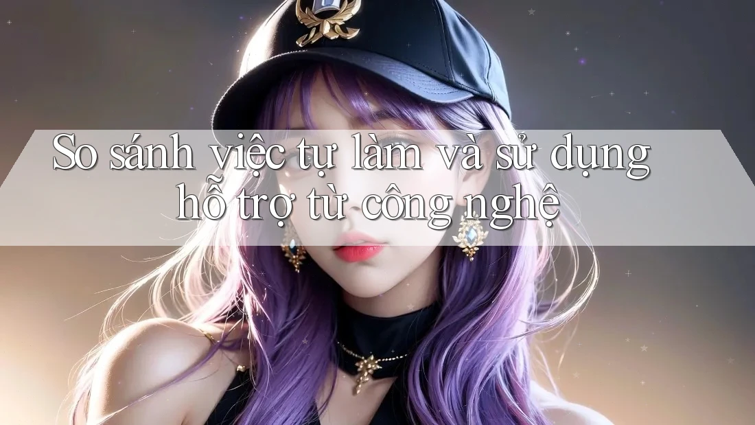 So sánh việc tự làm và sử dụng hỗ trợ từ công nghệ