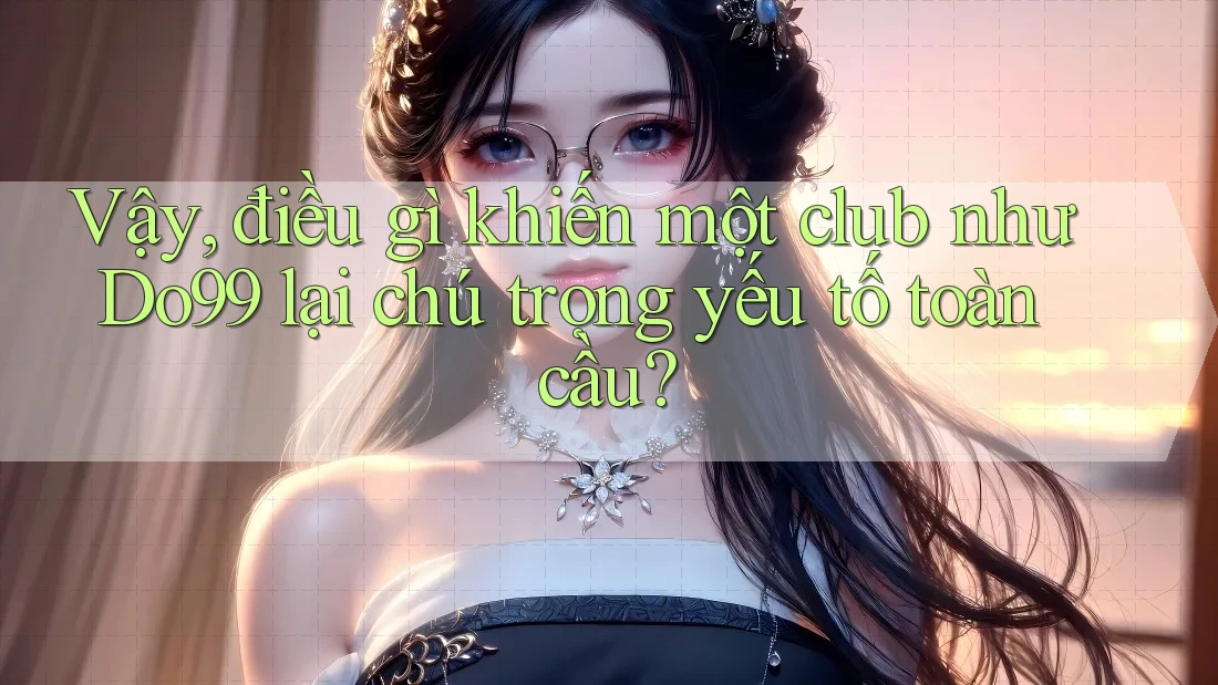 Vậy, điều gì khiến một club như Do99 lại chú trọng yếu tố toàn cầu?